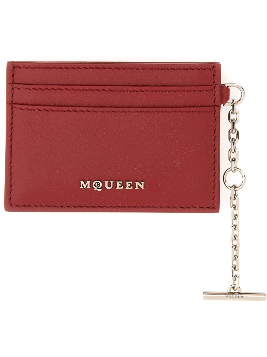 Alexander McQueen premium wallets detail and craftsmanship close-up