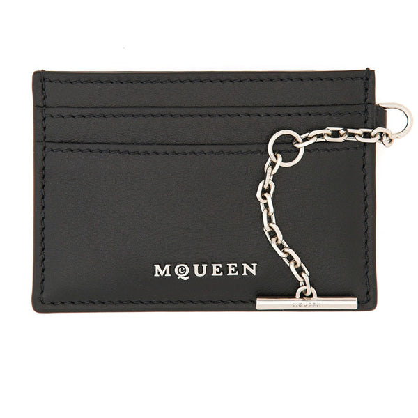 Alexander McQueen Wallets? Alexander Mcqueen Women Card Holder "Sling" Elegant Everyday Leather Wallet