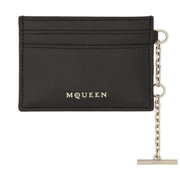 Alexander McQueen Wallets? Alexander Mcqueen Women Card Holder "Sling" Elegant Everyday Leather Wallet