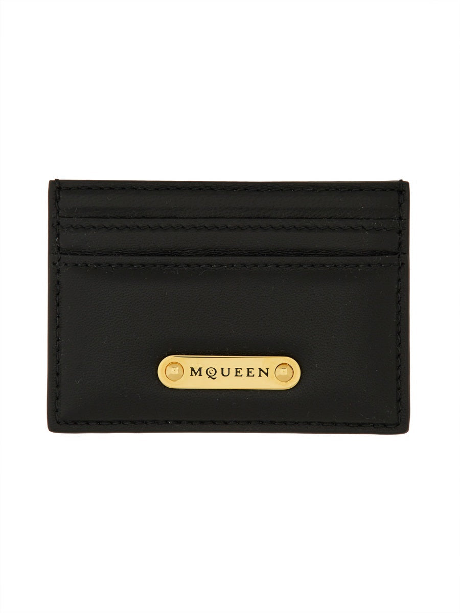 Alexander McQueen Wallets? Alexander Mcqueen Women Leather Card Holder Premium Leather Designer Wallet
