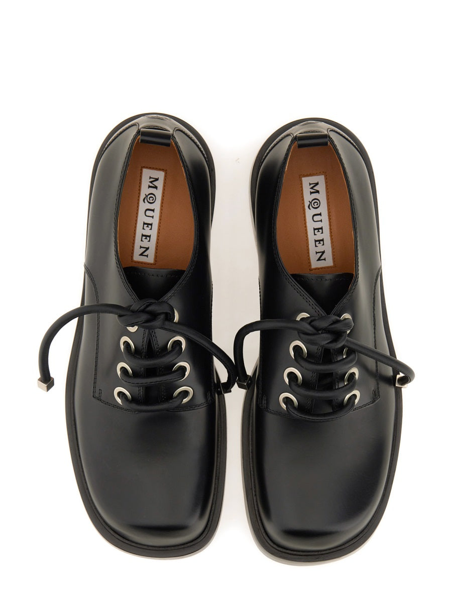 Alexander McQueen Accessories? Alexander Mcqueen Men Leather Derby. Luxury Designer Fashion Accessory