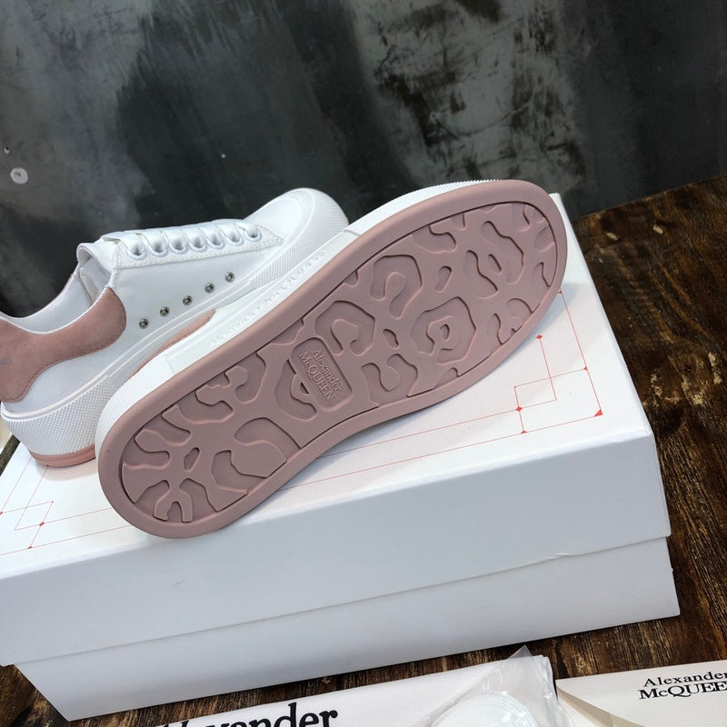 Alexander McQueen Chocolate Brown Chunky Platform Sneakers - Heel Detail View