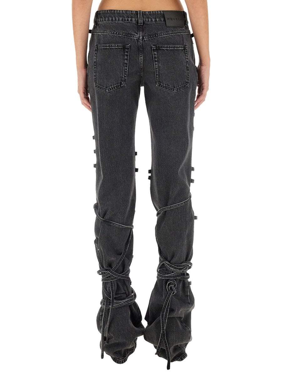 Alexander McQueen pants side profile designer luxury fashion