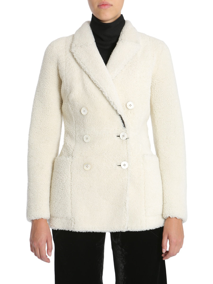 Alexander McQueen Jackets? Alexander Mcqueen Women Double Breasted Coat Luxury Designer Outerwear Jacket