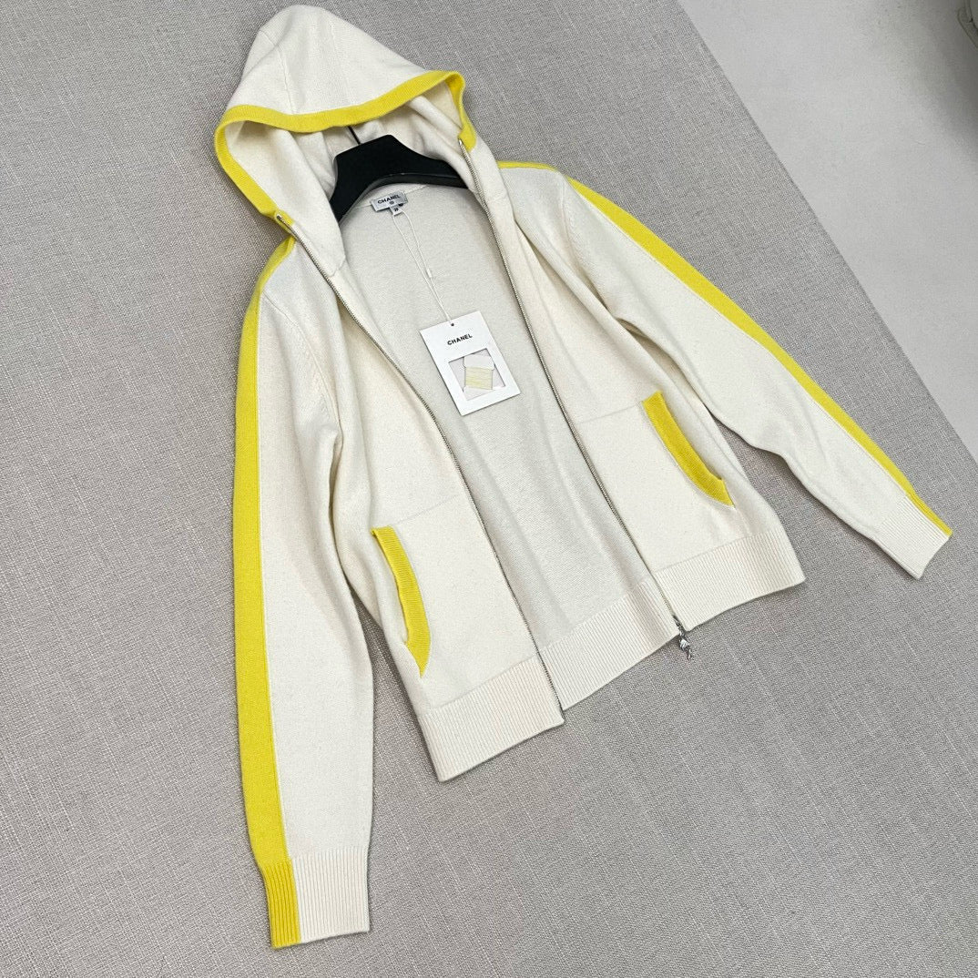 Chanel Hoodies- Chanel Zip Hoodie Premium Designer Casual Hoodie