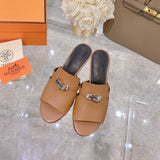 Hermès Nude Ankle Strap Heels - Toe Detail View