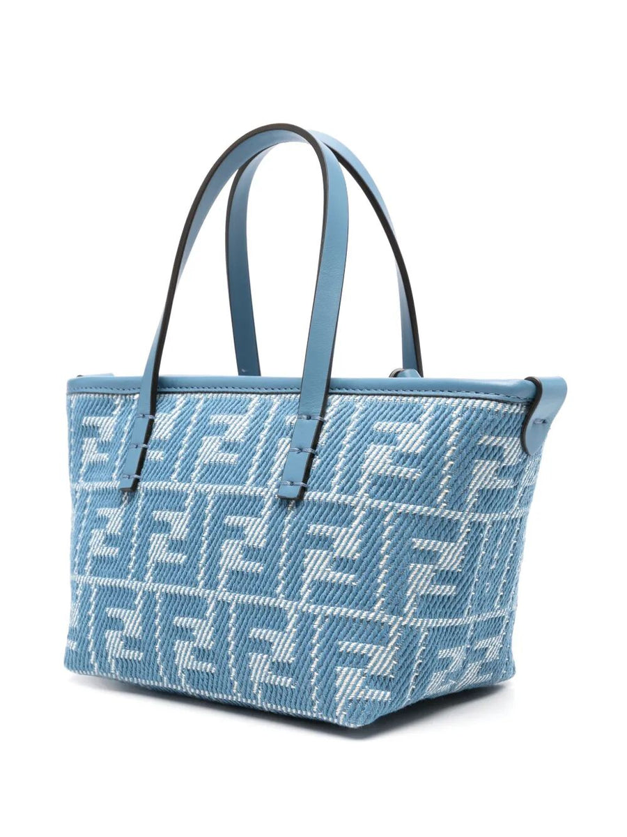 Close-up of Fendi shoulder bags hardware and fine stitching
