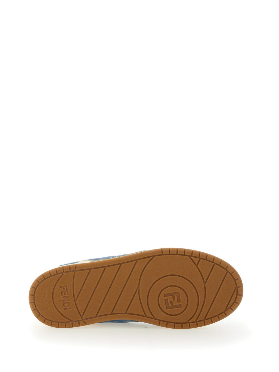 Close-up of Fendi athletic hardware and fine stitching