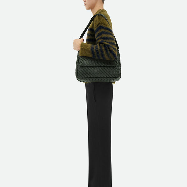 Bottega Veneta Accessories? Bottega Veneta Men Cobble Messenger Grande Luxury Designer Fashion Accessory