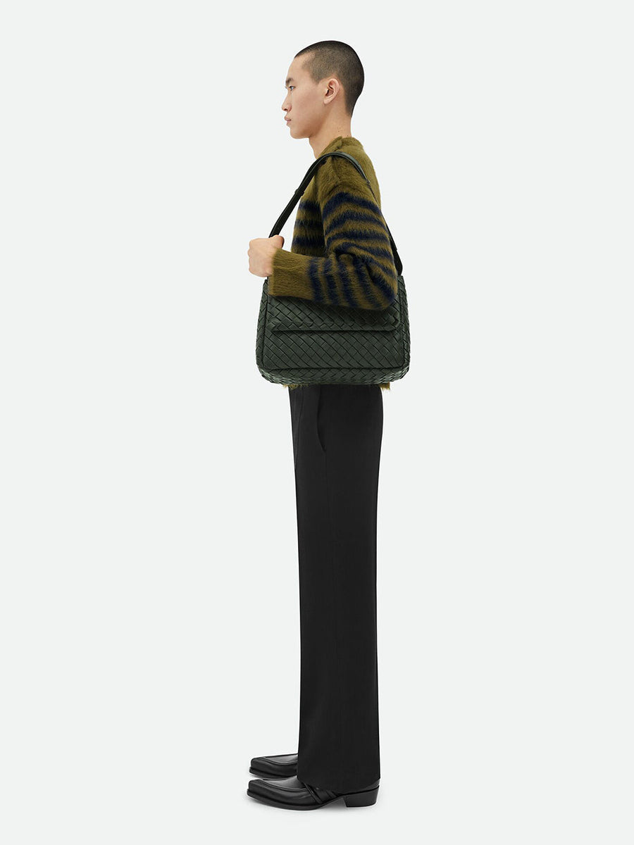Bottega Veneta Accessories? Bottega Veneta Men Cobble Messenger Grande Premium Everyday Designer Accessory