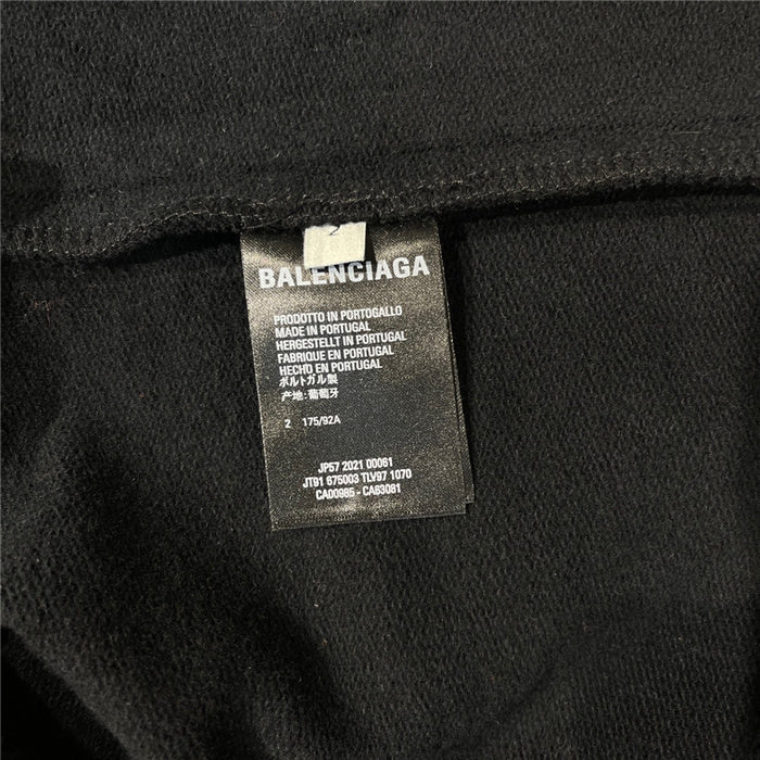 Close-up of Balenciaga designer clothing craftsmanship