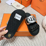 Hermès Beige Ankle Strap Sandals - Back View