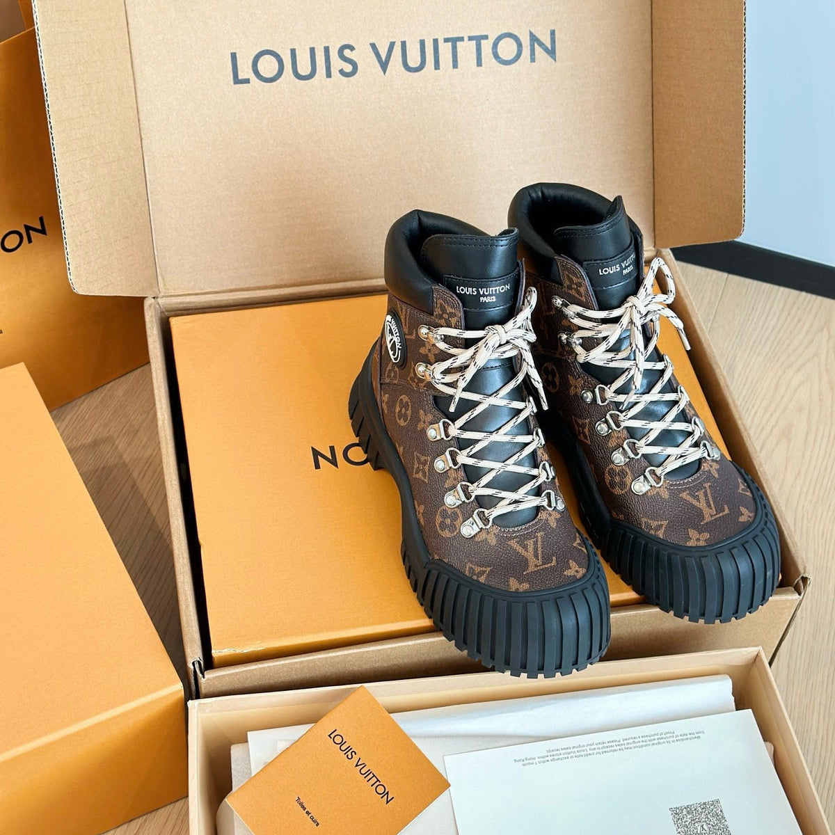 Louis Vuitton Shoes- Louis Vuitton Lou Ruby Boots Comfortable Everyday Designer Shoes
