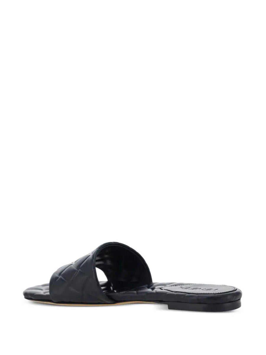 Bottega Veneta Shoes Bottega Veneta Women Intreccio Pattern Amy Flat Mule Comfortable Everyday Designer Shoes