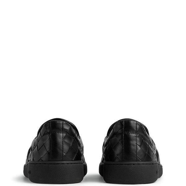Close-up of Bottega Veneta athletic hardware and fine stitching