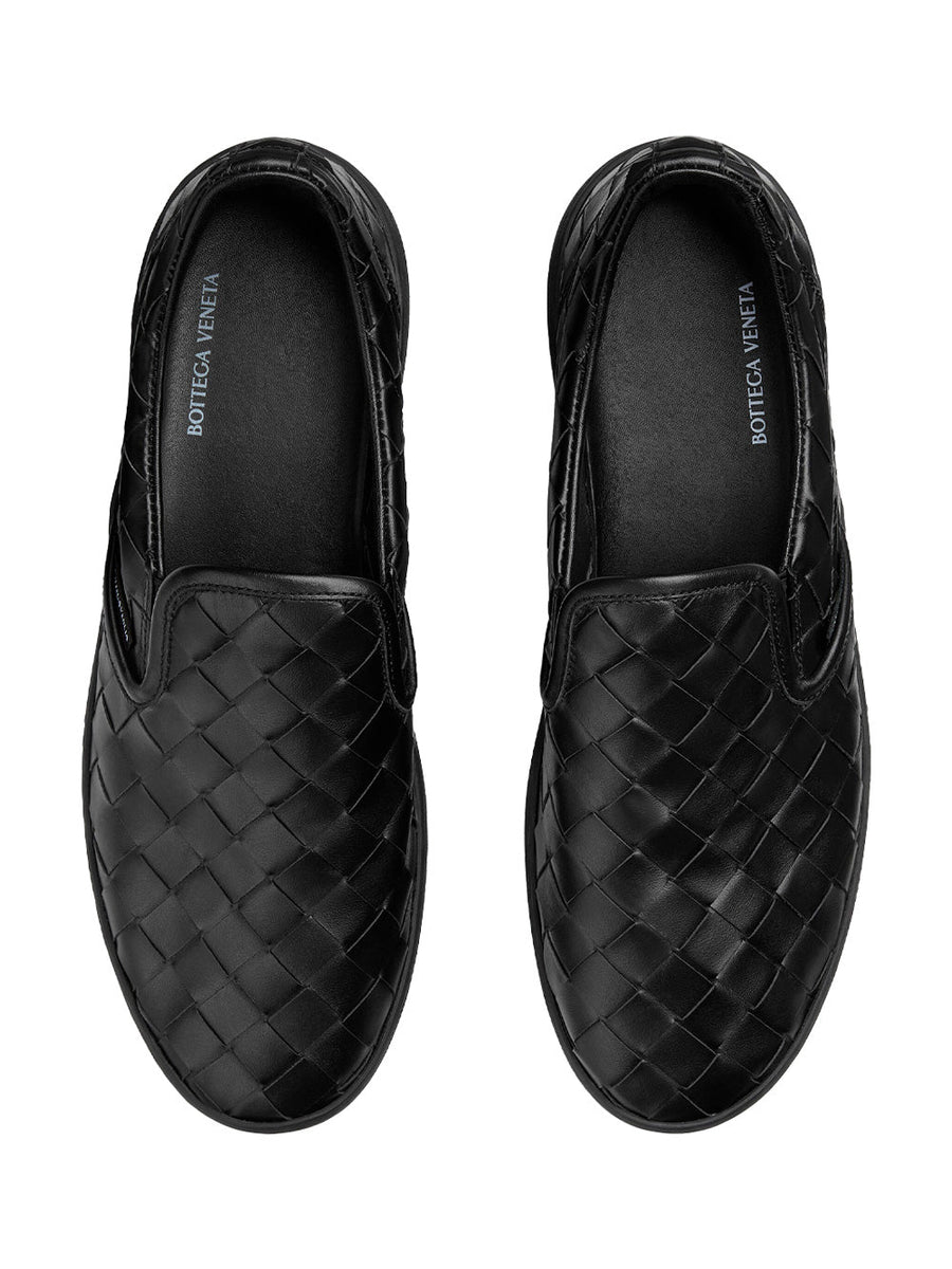 Bottega Veneta Shoes Bottega Veneta Men Sawyer Intrecciato Slip On Sneakers Premium Designer Casual Shoes