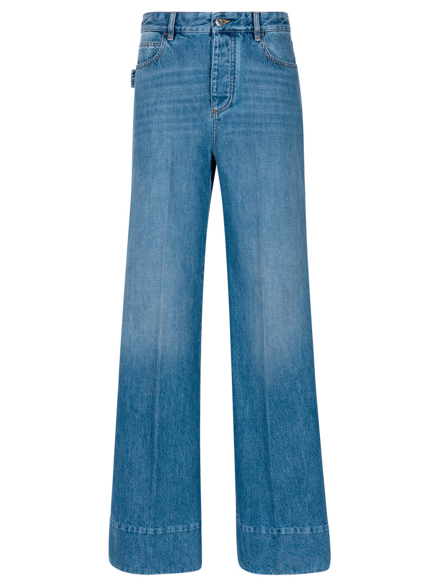 Bottega Veneta Jeans? Bottega Veneta Women Jeans Vintage Indigo Gamba Ampia Premium Designer Denim Jeans