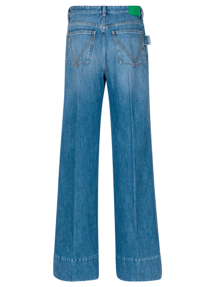 Bottega Veneta Jeans? Bottega Veneta Women Jeans Vintage Indigo Gamba Ampia Premium Designer Denim Jeans