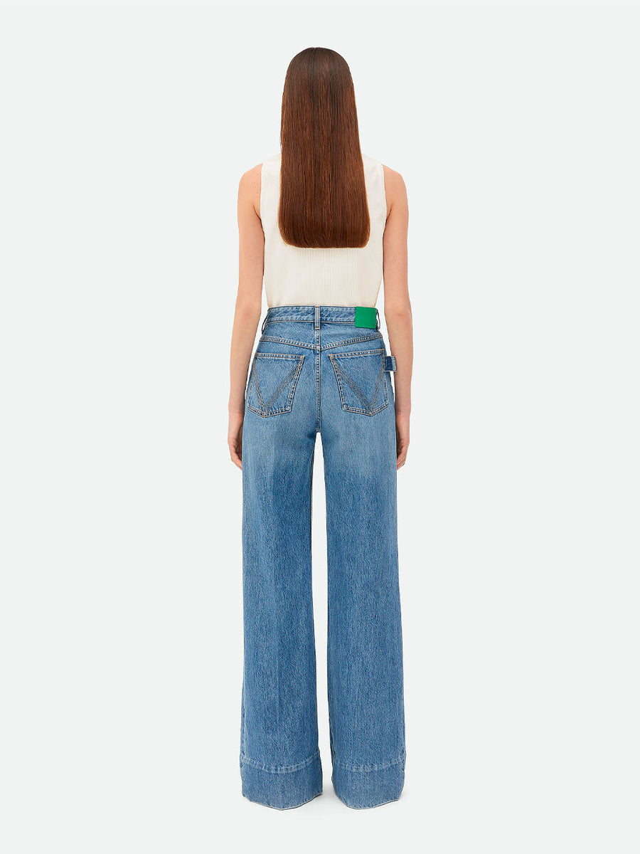 Bottega Veneta pants lifestyle shot premium designer piece