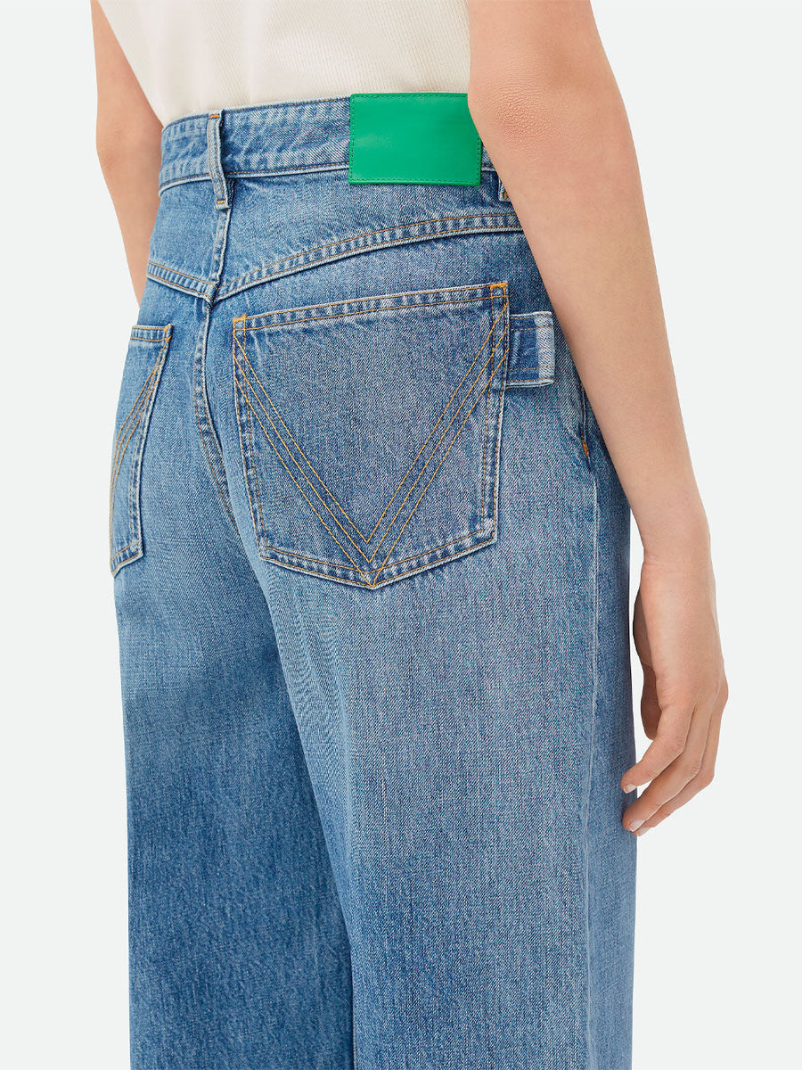 Bottega Veneta Jeans? Bottega Veneta Women Jeans Vintage Indigo Gamba Ampia Premium Designer Denim Jeans