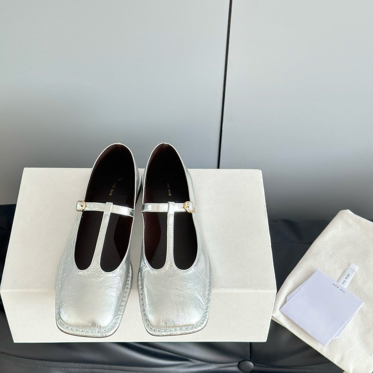 The Row Accessories- The Row T Strap Flats Premium Everyday Designer Accessory