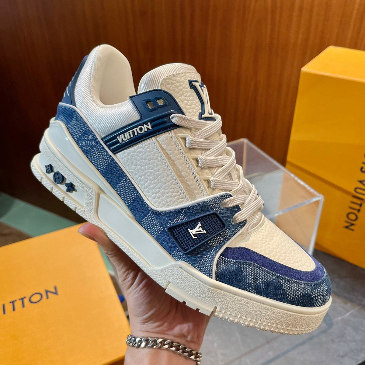 Louis Vuitton Shoes- Louis Vuitton Lou Trainers Comfortable Everyday Designer Shoes