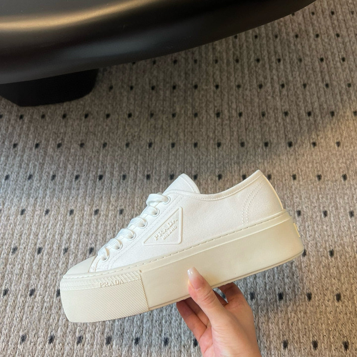 Shoes- Pd Fabric Sneakers Premium Designer Casual Shoes