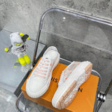 Louis Vuitton Camel Combat Boots - Angled View