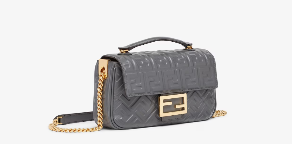 Fendi Bags? Fendi Baguette Chain Midi Nappa leather Bag Premium Designer Shoulder Bag