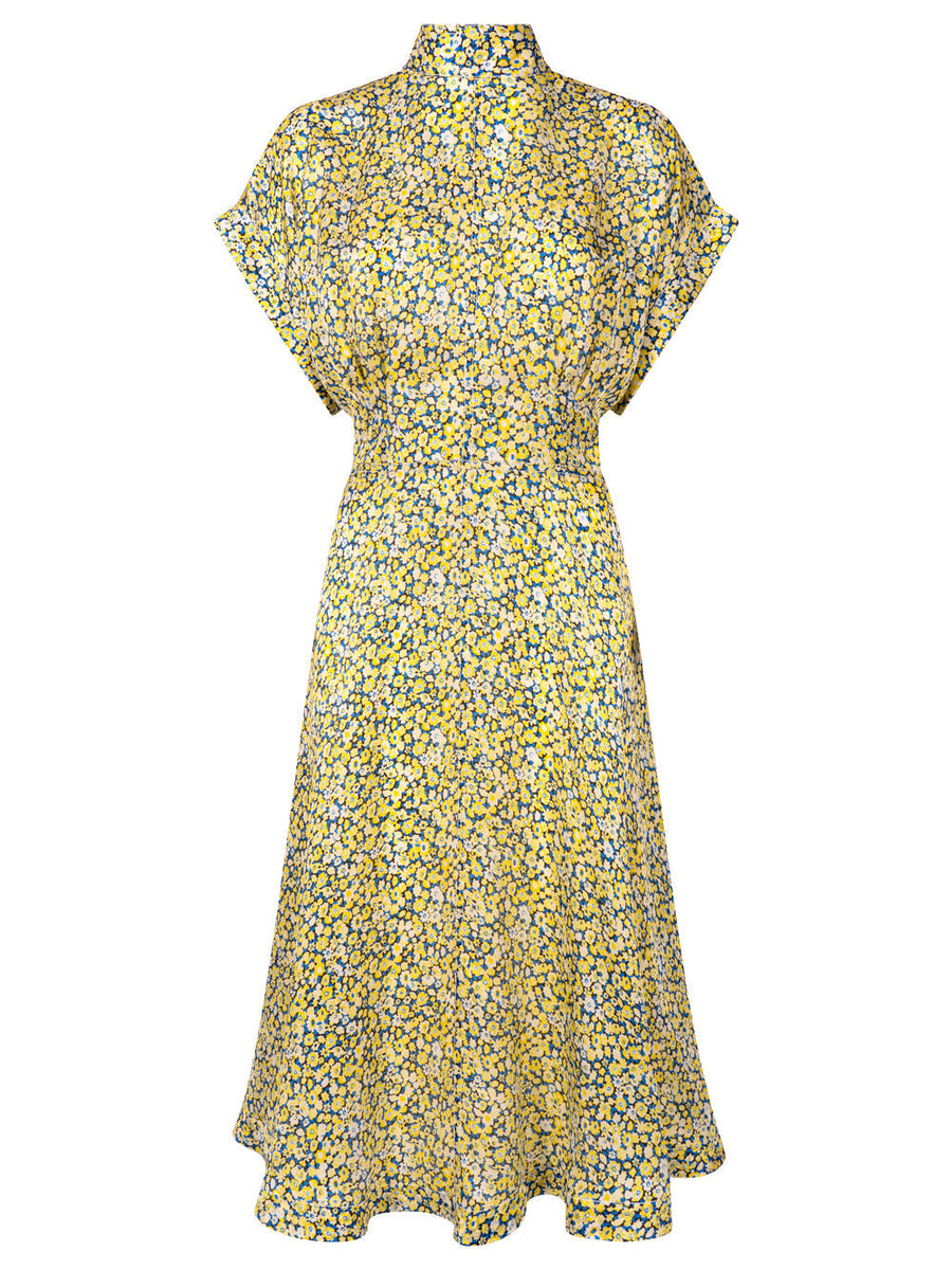 Bottega Veneta Dresses? Bottega Veneta Women Mini Daisy Silk Charm Dress Elegant Designer Evening Dress