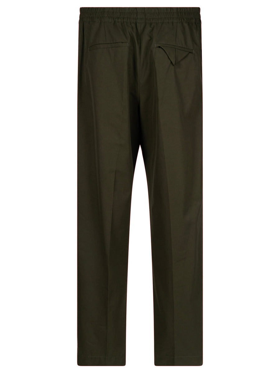 Bottega Veneta premium pants detail and craftsmanship close-up