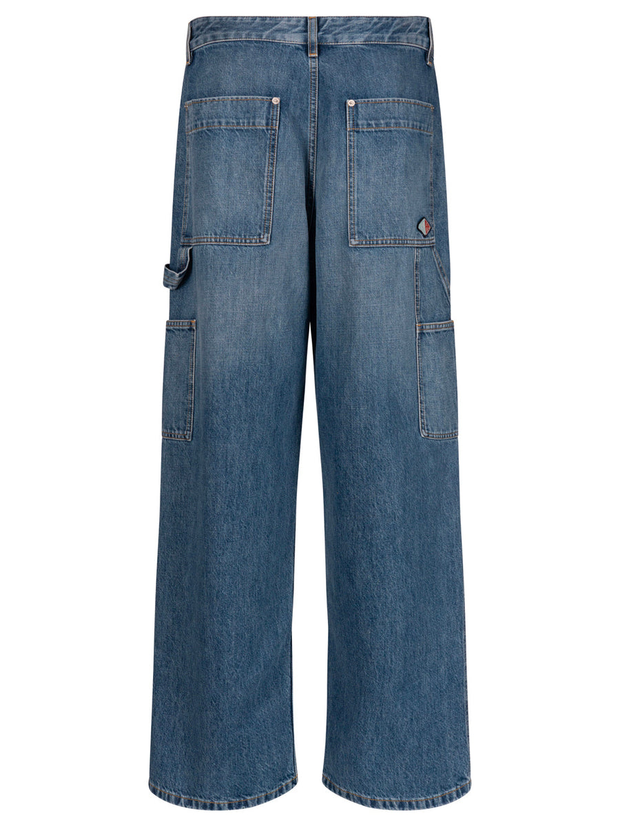 Bottega Veneta Jeans? Bottega Veneta Men Vintage Indigo Cargo Jeans Premium Designer Denim Jeans