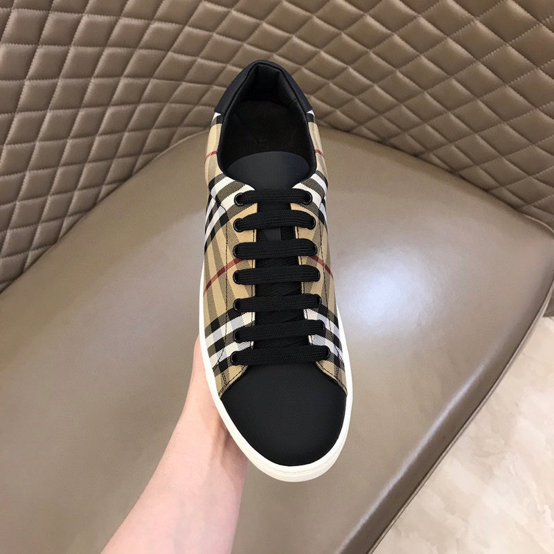 Burberry Camel Block Heel Pumps - Lifestyle Styling Shot
