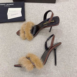 Three-quarter angle view of Saint Laurent luxury piece style No.096