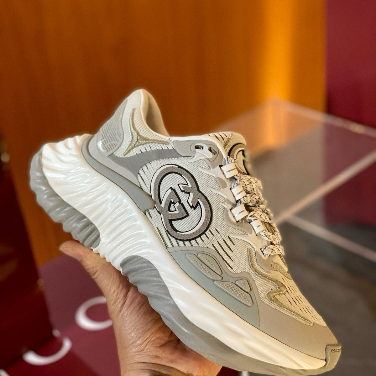 Gucci Shoes- Gucci Ripple Sneakers Premium Designer Casual Shoes