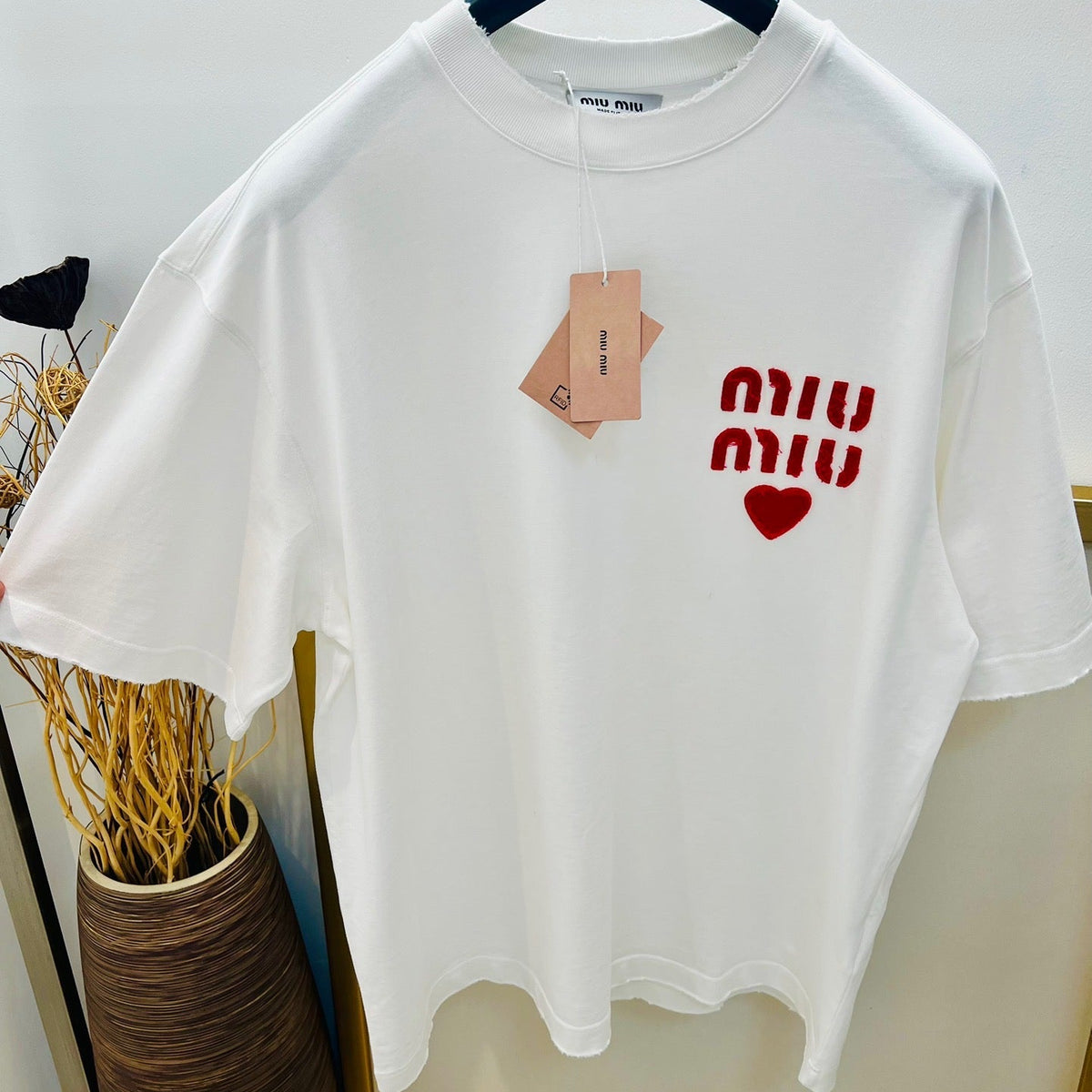 T-Shirts- Miu M T-shirt Nd Casual Everyday Designer Tee