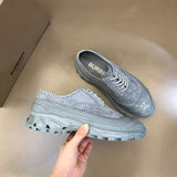 Burberry Nude Low-Top Sneakers - Front View