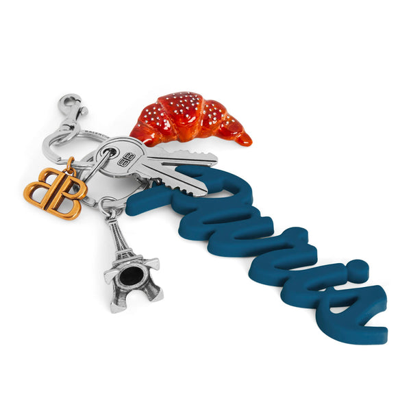 Balenciaga Jewellery? Balenciaga Women Tourist Paris Croissant Charm Keychain Luxury Designer Statement Jewellery