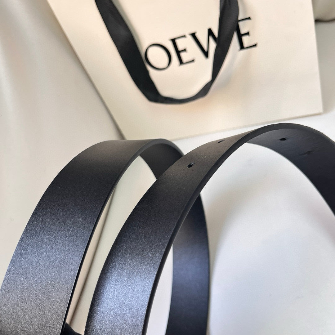 Belts- Loew Belt 3.5 Cm Premium Leather Designer Belt