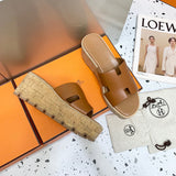 Hermes sandals Style 158 - styled lifestyle view