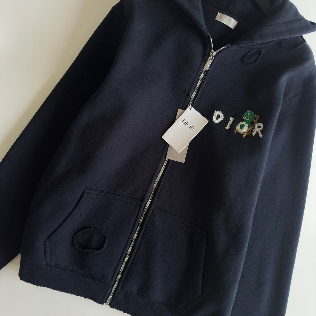 Dior Hoodies- Dior Zip Hoodie Premium Designer Casual Hoodie