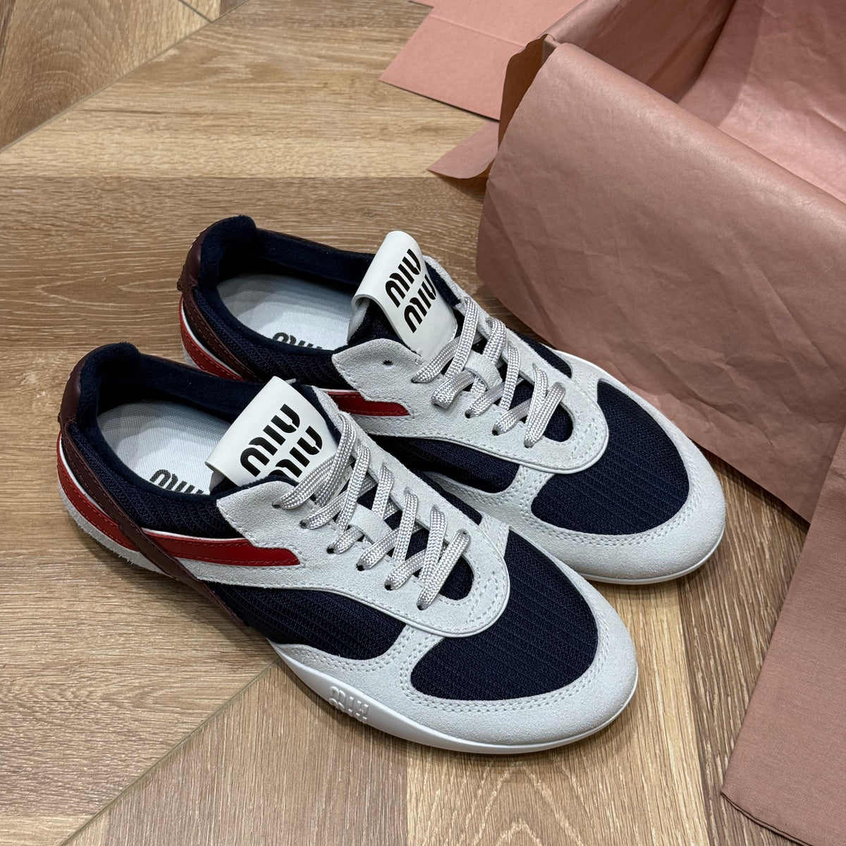 Shoes- Miu M Trainers Luxury Lifestyle Designer Footwear
