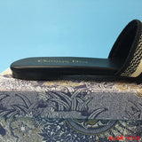 Dior Grey Slingback Heels - Studio Shot