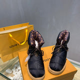 Louis Vuitton Beige Combat Boots - Lifestyle Styling Shot