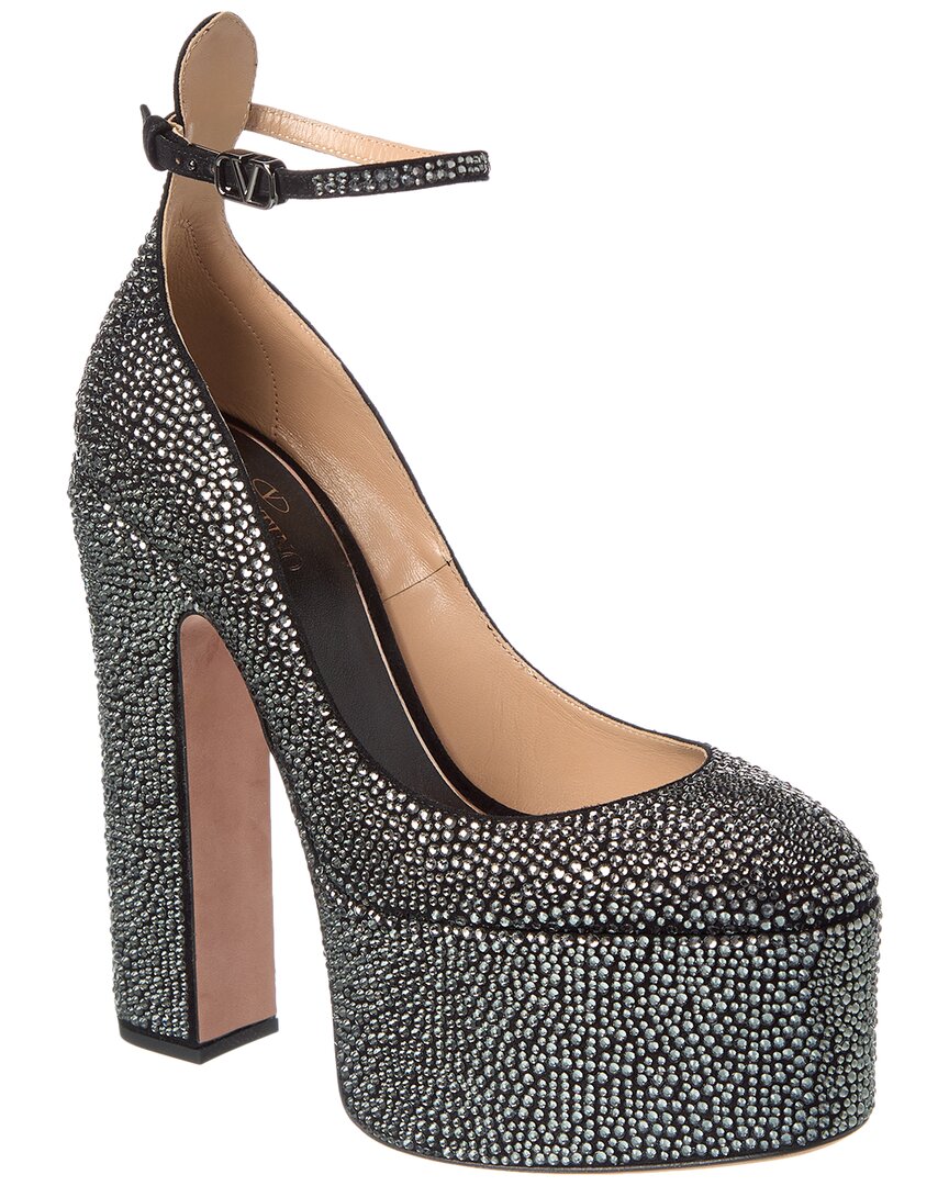 Valentino Shoes? Valentino Tan-Go 155 Suede Platform Pump Luxury Lifestyle Designer Footwear