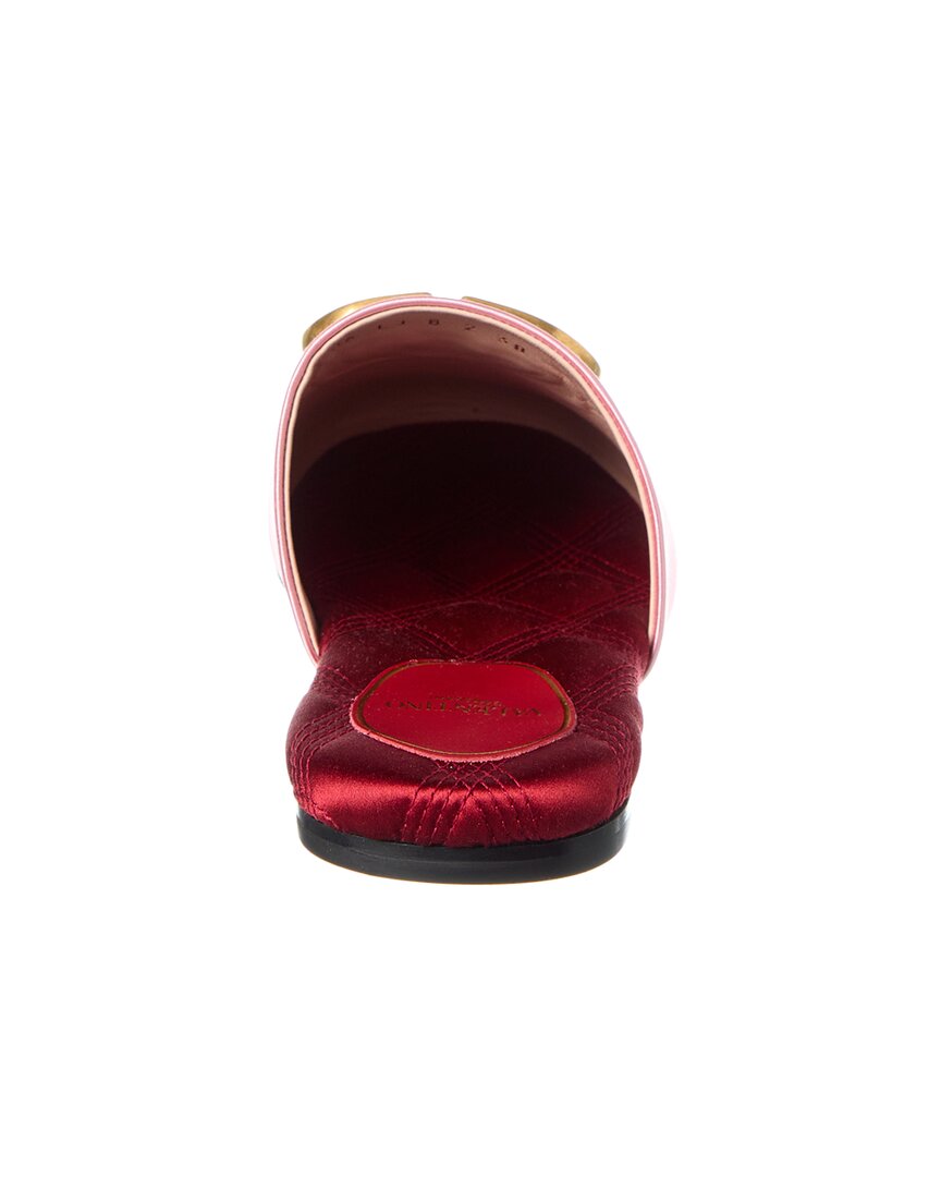 Valentino Shoes? Valentino Vlogo Signature Satin Mule Premium Designer Casual Shoes