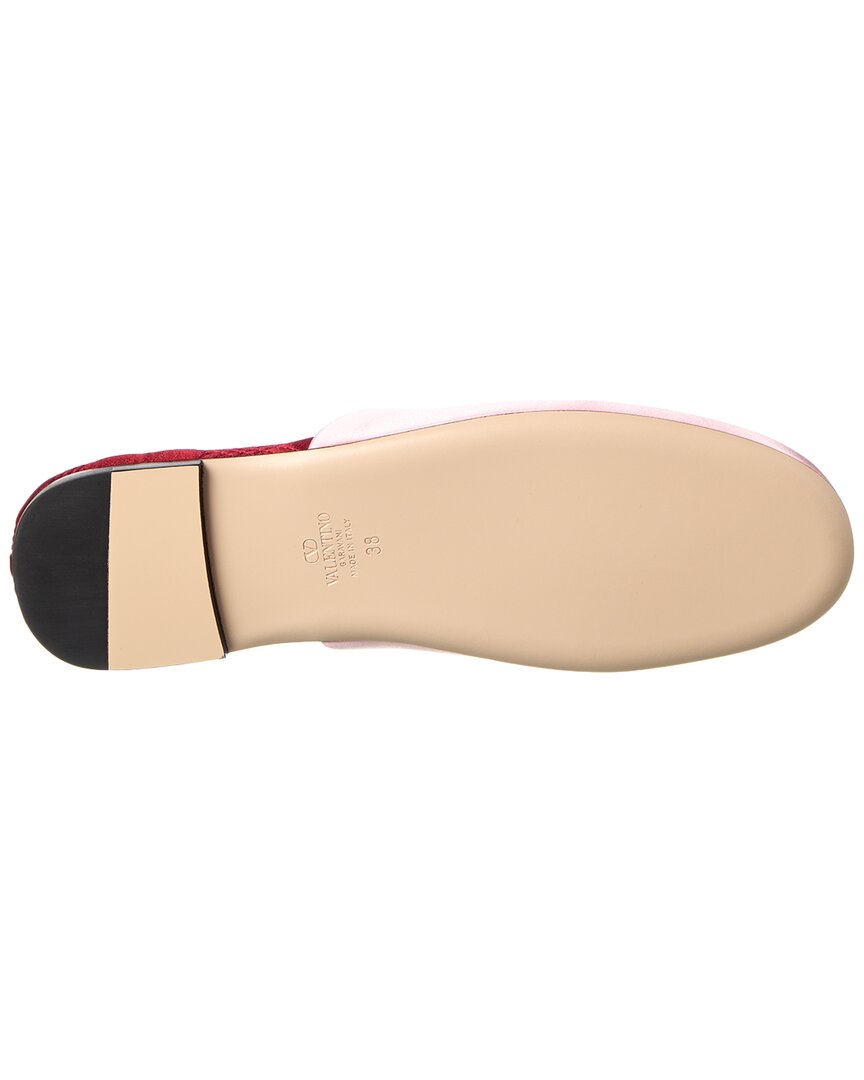 Valentino Shoes? Valentino Vlogo Signature Satin Mule Premium Designer Casual Shoes