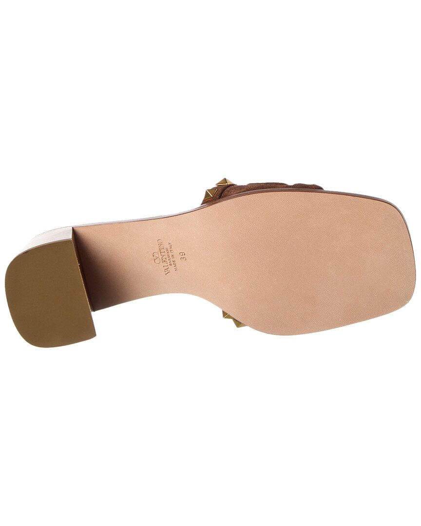 Valentino Shoes? Valentino Vlogo 60 Suede Sandal Premium Designer Casual Shoes