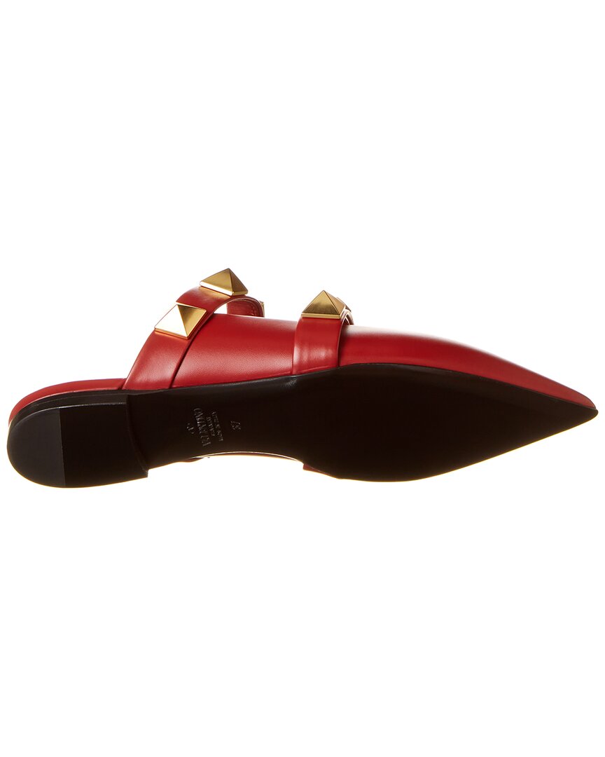 Valentino Shoes? Valentino Roman Stud Leather Flat Premium Designer Casual Shoes