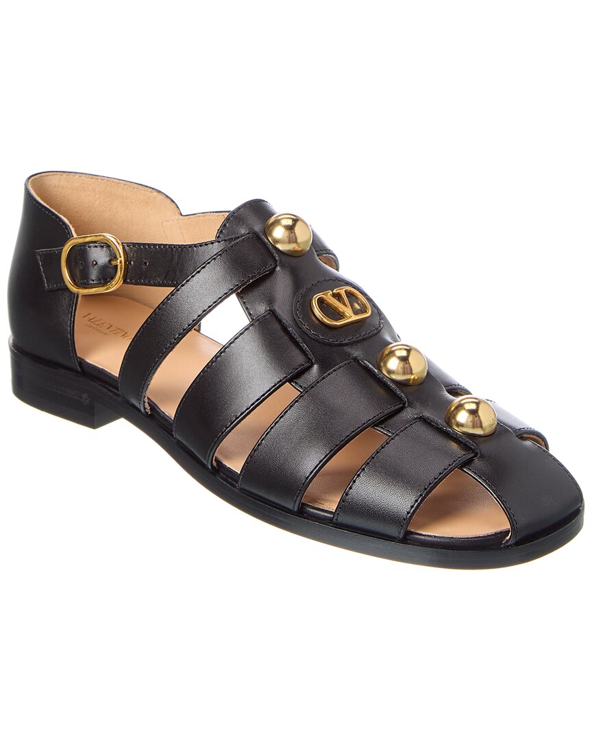 Valentino Shoes? Valentino Vlogo Leather Sandal Luxury Lifestyle Designer Footwear